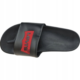 Sandalia de diapositivas con alas de murciélago de Levi's 228998-756-59 negro 2