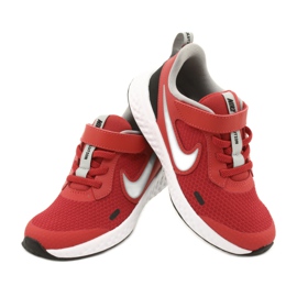 Zapatilla Nike Revolution 5 (PSV) Jr BQ5672-603 negro rojo 4