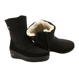 Progress Botas de nieve ligera de mujeres en el progreso de la piel progj-22-126 negro 5