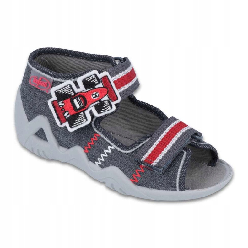 Calzado infantil befado 250P087 rojo gris 1