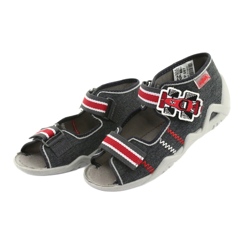 Calzado infantil befado 250P087 rojo gris 4