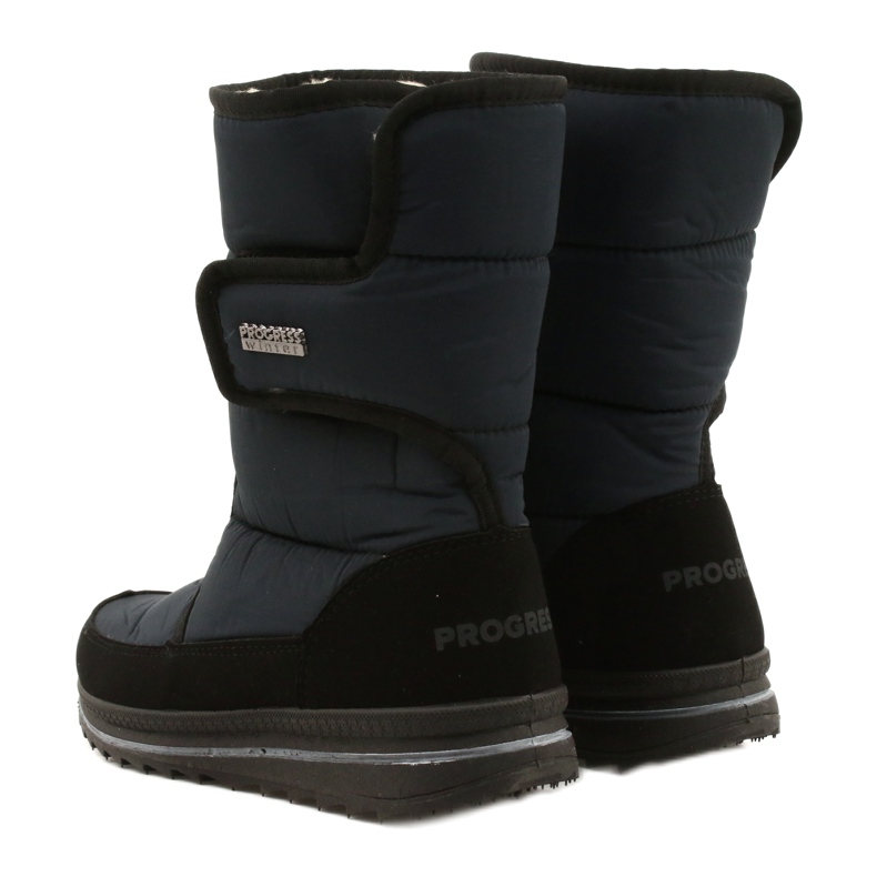 Botas deportivas femeninas Progress Progj-21-08 Navy Blue negro 3