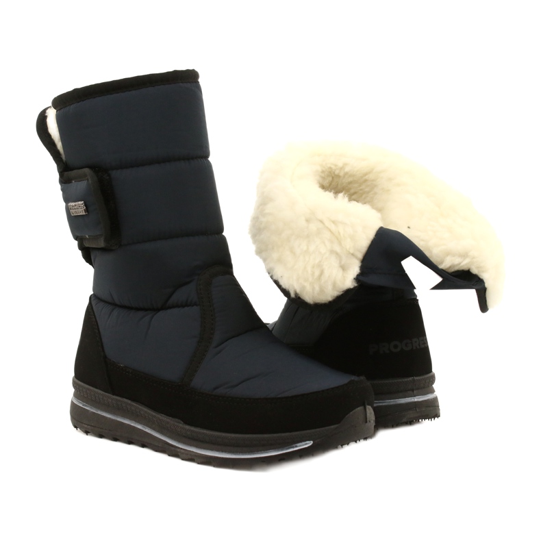 Botas deportivas femeninas Progress Progj-21-08 Navy Blue negro 5