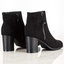 Bestelle Botas elegantes con cremallera decorativa negro 4