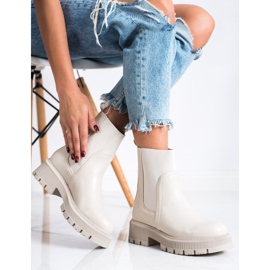 Seastar Botines Chelsea en la plataforma de moda beige 4