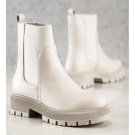 Seastar Botines Chelsea en la plataforma de moda beige 3