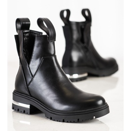 Seastar Botas cálidas con corte negro 1 Seastar Botas cálidas con corte negro 1