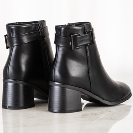 Seastar Botas elegantes de cuero ecológico negro 4