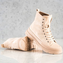 Seastar Zapatillas de ante altas beige 1