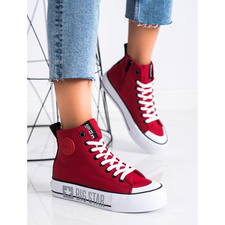 Zapatillas de mujer Big Star II274018 rojo 1