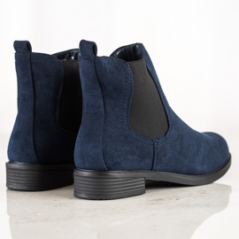 SHELOVET Botas Chelsea con estilo azul 1 SHELOVET Botas Chelsea con estilo azul 1