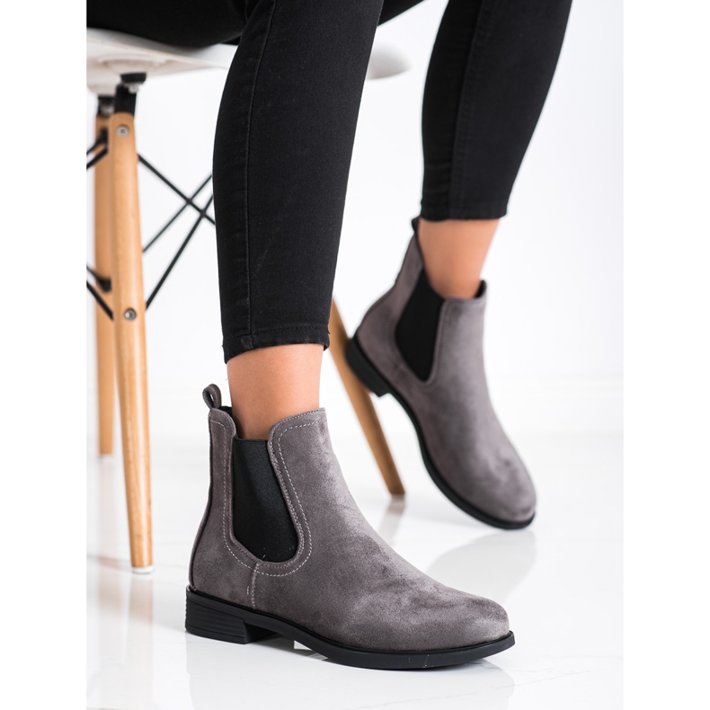 SHELOVET Botas Chelsea con estilo gris 1 SHELOVET Botas Chelsea con estilo gris 1