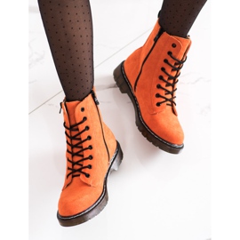 SHELOVET Tramperos Naranja Con Cremallera Decorativa 4