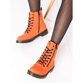 SHELOVET Tramperos Naranja Con Cremallera Decorativa 3