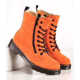 SHELOVET Tramperos Naranja Con Cremallera Decorativa 5
