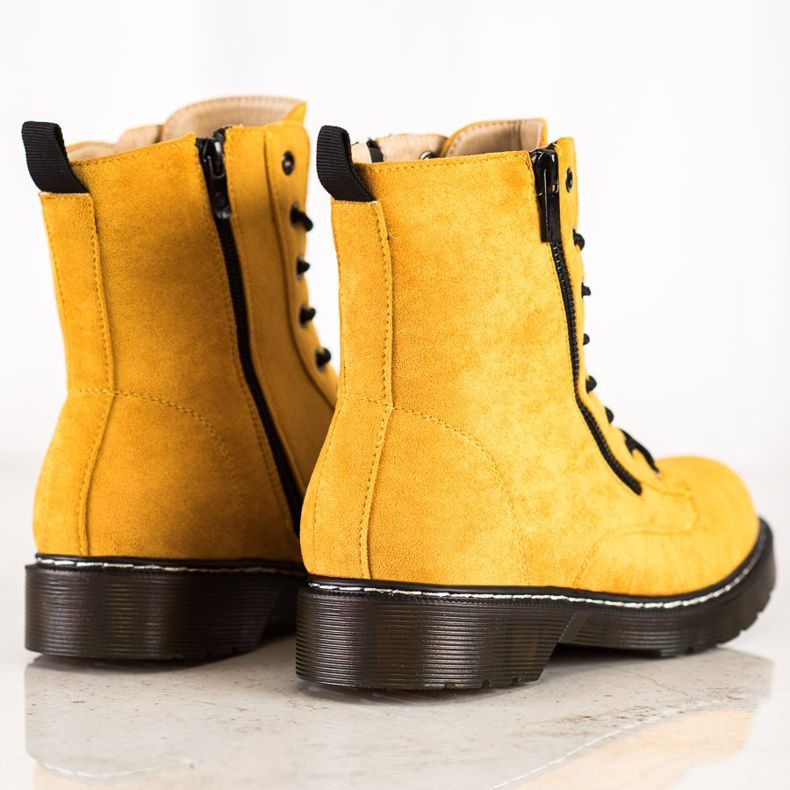 SHELOVET Tramperos Amarillos Con Cremallera Decorativa 1