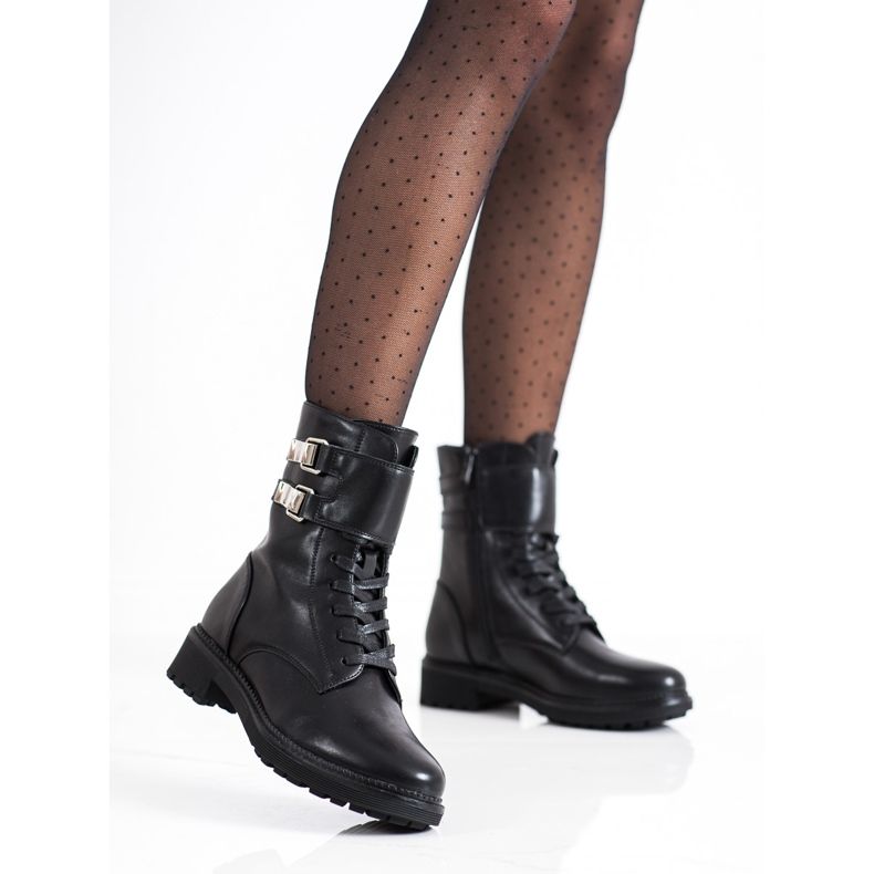 Cm Paris Trabajadores clásicos con hebillas negro 2