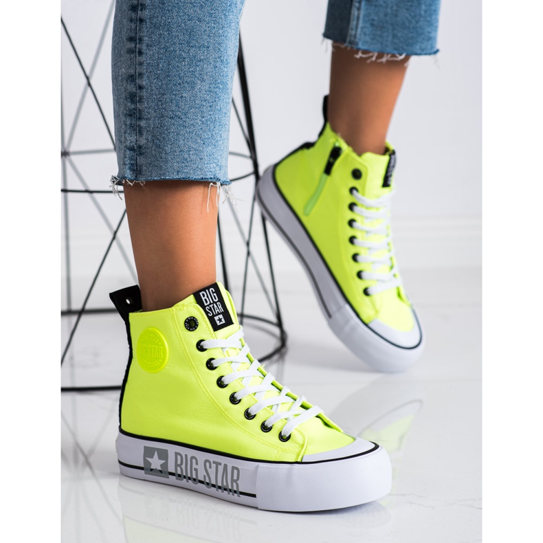 Zapatillas de mujer Big Star II274015 amarillo 1