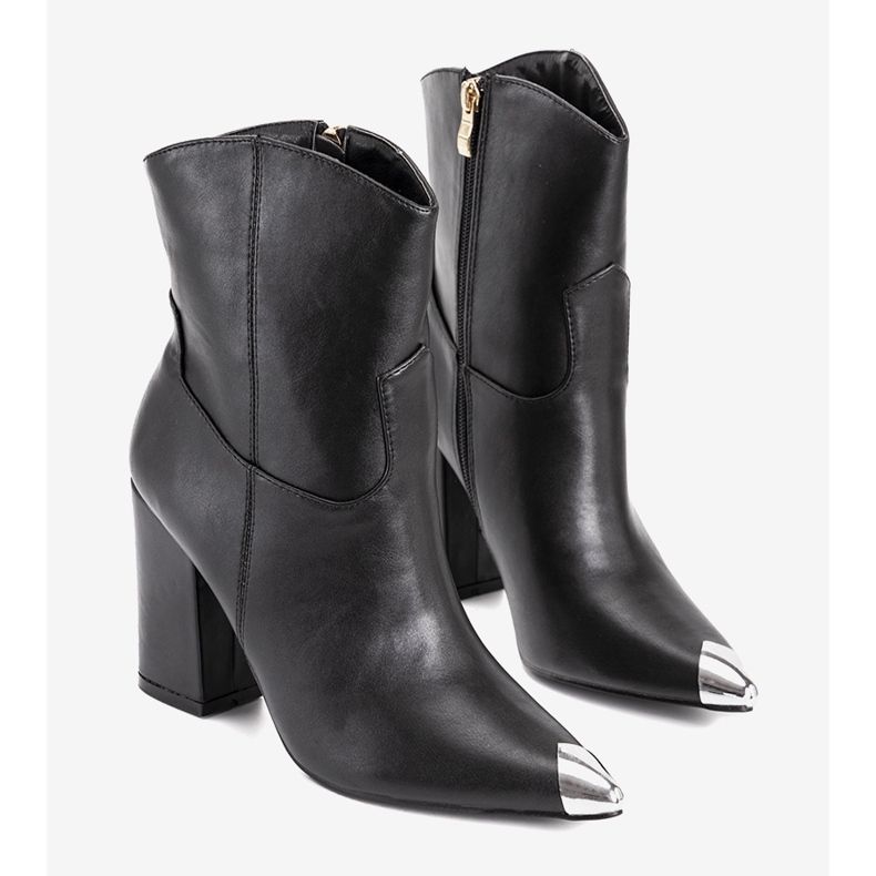 Bota cowboy bretona negra negro 1