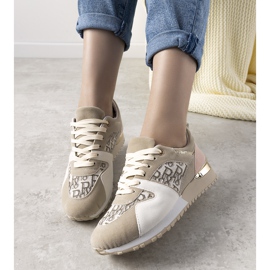 Zapatillas de mujer Galvez beige 1