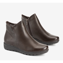 Botas planas lisas marrones Garrido marrón 1 Botas planas lisas marrones Garrido marrón 1