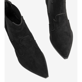 Bota cowboy negra de mujer con elástico Barela negro 4