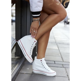 Zapatillas de cuero con cuña Cross Jeans II2R4024 Blanco 4