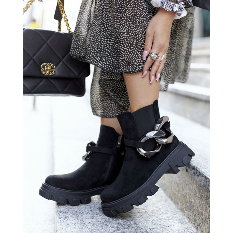 S.Barski Botas de abrigo negras para mujer Jodhpur boots Visione negro 1 S.Barski Botas de abrigo negras para mujer Jodhpur boots Visione negro 1