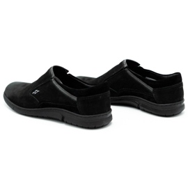 KOMODO Zapato sin cordones hombre piel negro 860K 7