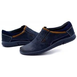 KOMODO Zapato sin cordones hombre piel 860K azul marino 6
