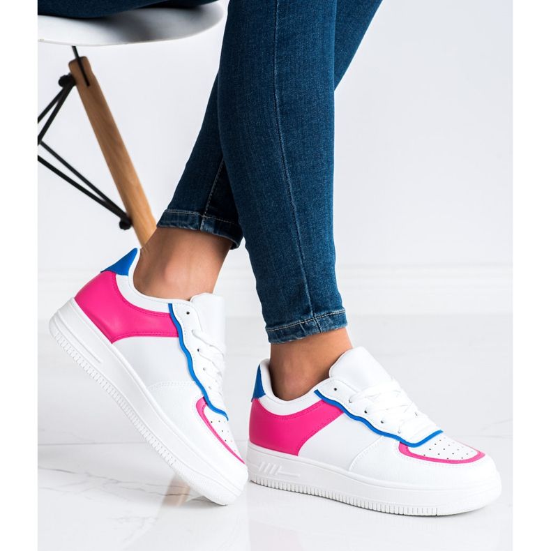 SHELOVET Calzado deportivo de moda blanco 2