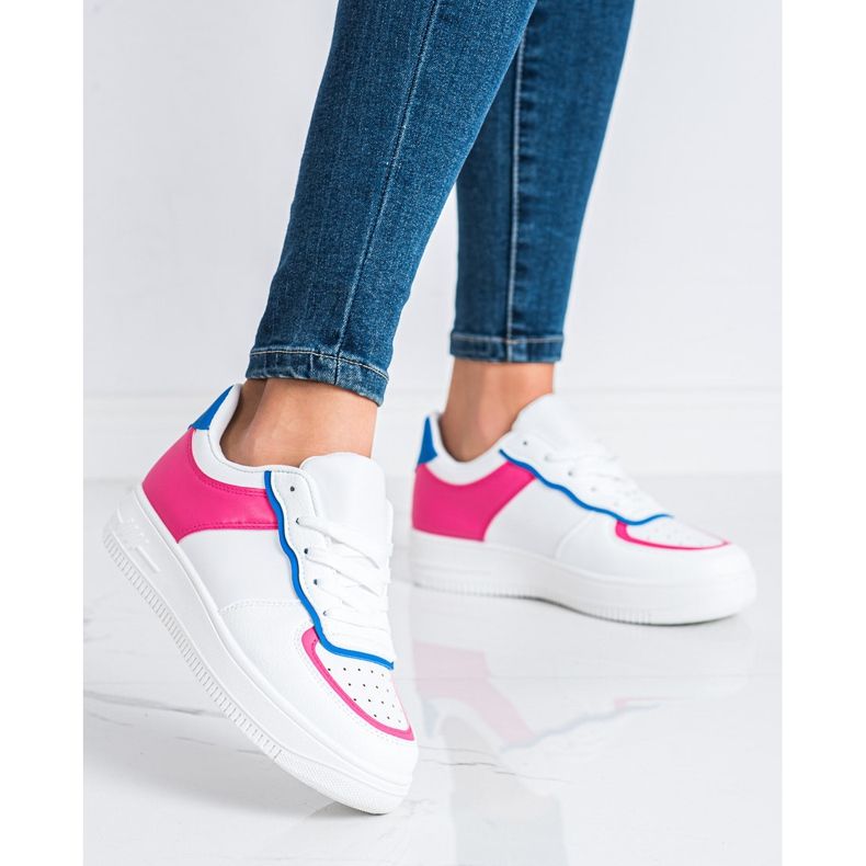 SHELOVET Calzado deportivo de moda blanco 1