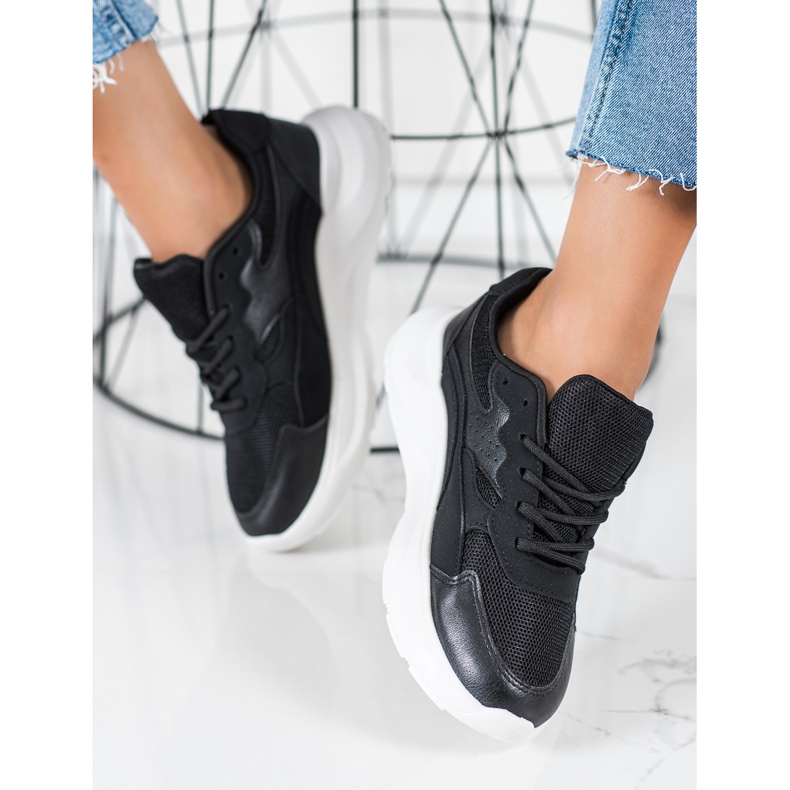 SHELOVET Zapatillas Casual Negras negro 1