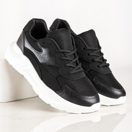 SHELOVET Zapatillas Casual Negras negro 3