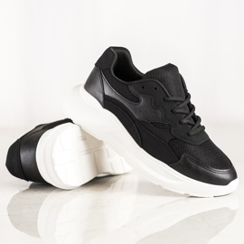 SHELOVET Zapatillas Casual Negras negro 4