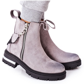 PS1 Botas abrigadas con cremallera Gris Cortona 5