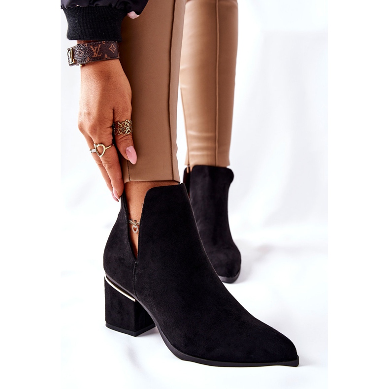 PS1 Botas de Ante con Recortes de Mujer Negro Noel 1 PS1 Botas de Ante con Recortes de Mujer Negro Noel 1