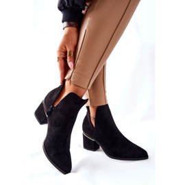 PS1 Botas de Ante con Recortes de Mujer Negro Noel 3