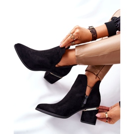 PS1 Botas de Ante con Recortes de Mujer Negro Noel 7