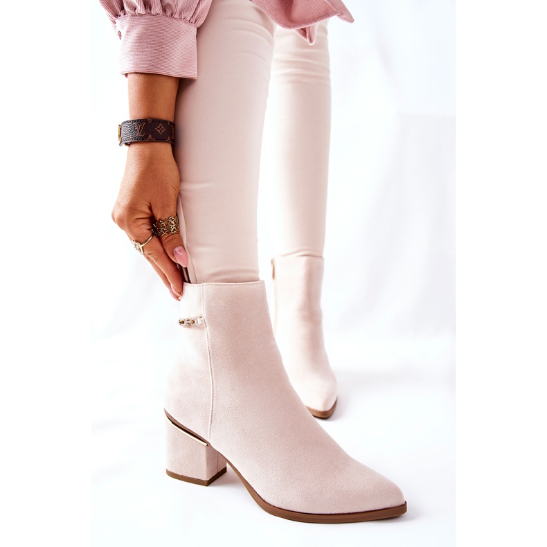 PS1 Botines de Ante de Mujer Beige One Step 2