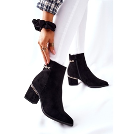 PS1 De Mujer Ante Botas Con Tacón Negro Un Paso 1 PS1 De Mujer Ante Botas Con Tacón Negro Un Paso 1