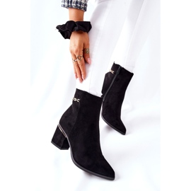 PS1 De Mujer Ante Botas Con Tacón Negro Un Paso 4