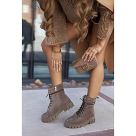 Botas Mujer Piel Velour Nicole 2673 Marrón 4