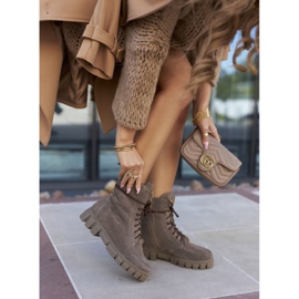 Botas Mujer Piel Velour Nicole 2673 Marrón 5