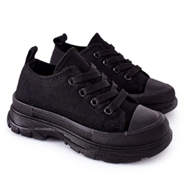 FR1 Zapatillas deportivas negras para niños Travel Time negro 6