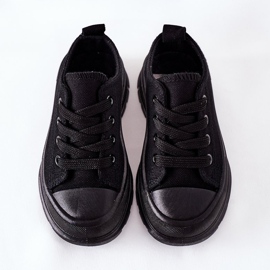 FR1 Zapatillas deportivas negras para niños Travel Time negro 1
