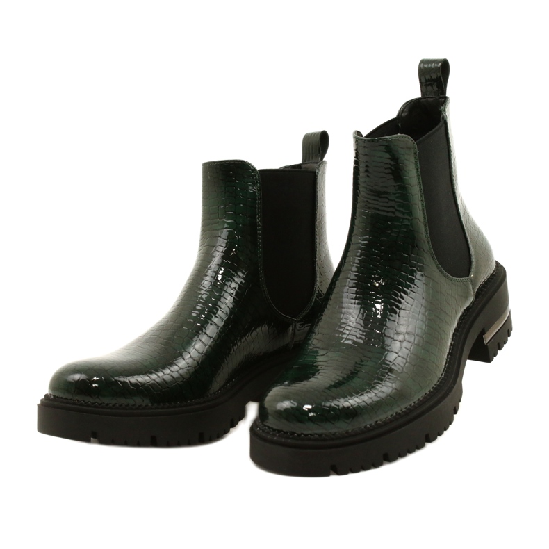 Botas Lacadas Łuska Sergio Leone TR746 Verde 5