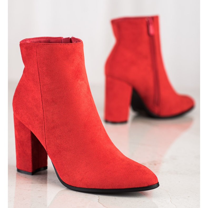 Bestelle Elegantes botas rojas rojo 1