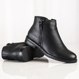 Clowse Botas casual con estampado de serpiente negro 1