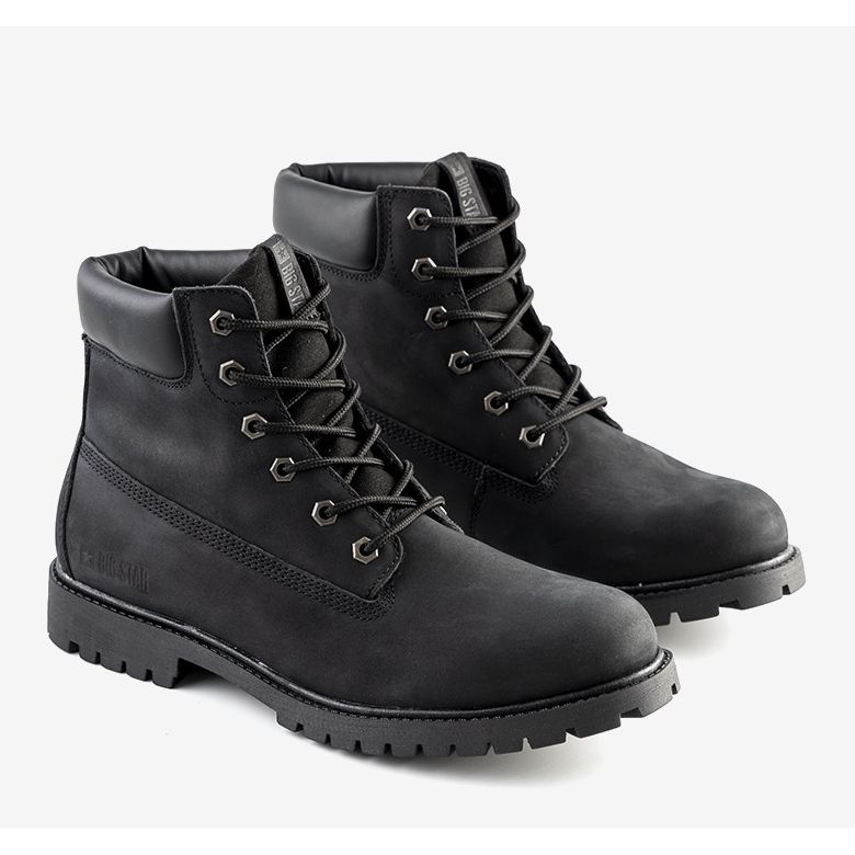 Botas de montaña de hombre Black Big Star Langlois negro 1